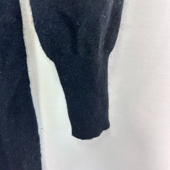 Neiman Marcus Women's Black 100% Cashmere Turtleneck LS Midi Dress Size XL - Picture 7 of 13